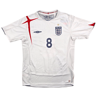 2005/07 England Home Football Shirt (M) Umbro 8 Lampard - Football Finery - FF303358