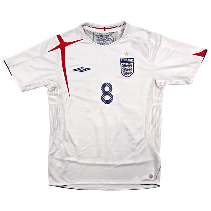 2005/07 England Home Football Shirt (M) Umbro 8 Lampard - Football Finery - FF303358