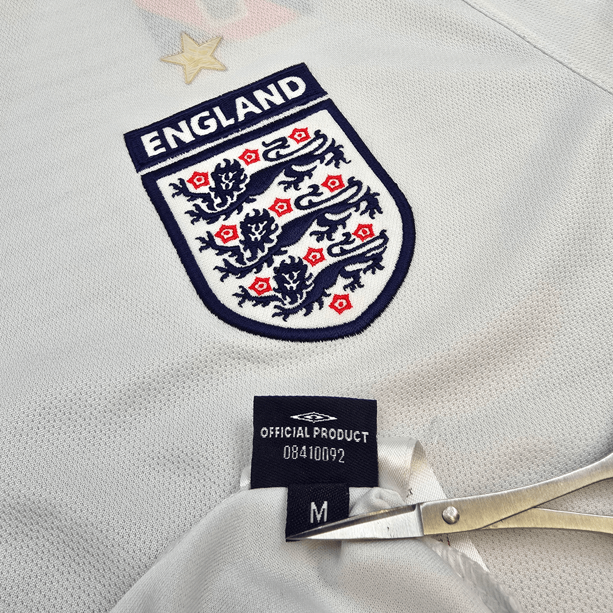 2005/07 England Home Football Shirt (M) Umbro - Football Finery - FF304810