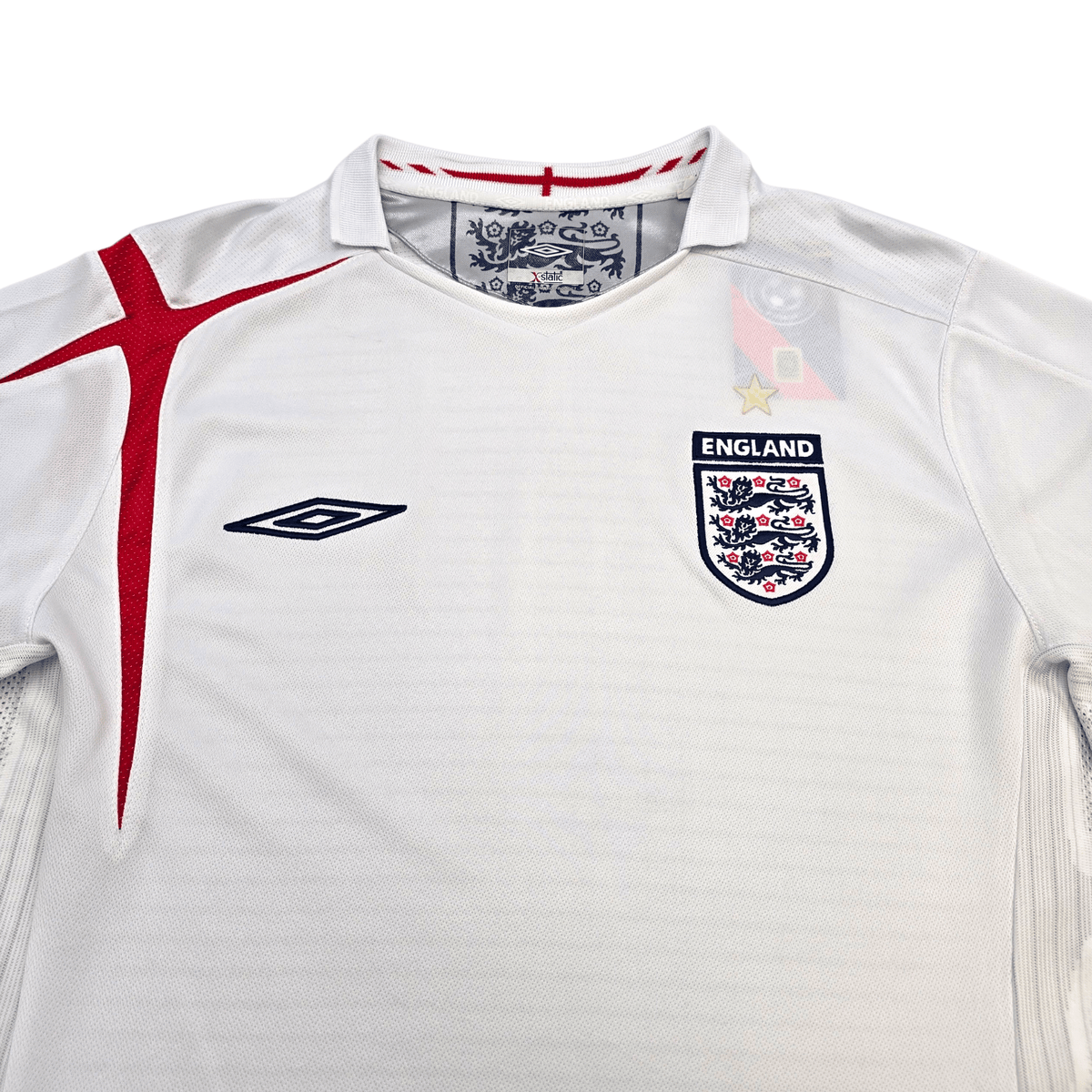 2005/07 England Home Football Shirt (M) Umbro - Football Finery - FF304810