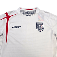 2005/07 England Home Football Shirt (M) Umbro - Football Finery - FF304810