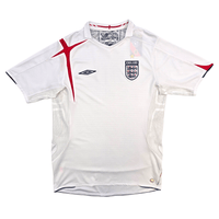 2005/07 England Home Football Shirt (M) Umbro - Football Finery - FF304810