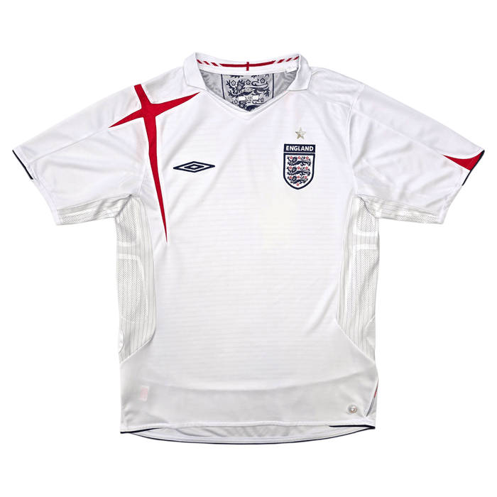 2005/07 England Home Football Shirt (M) Umbro - Football Finery - FF304822