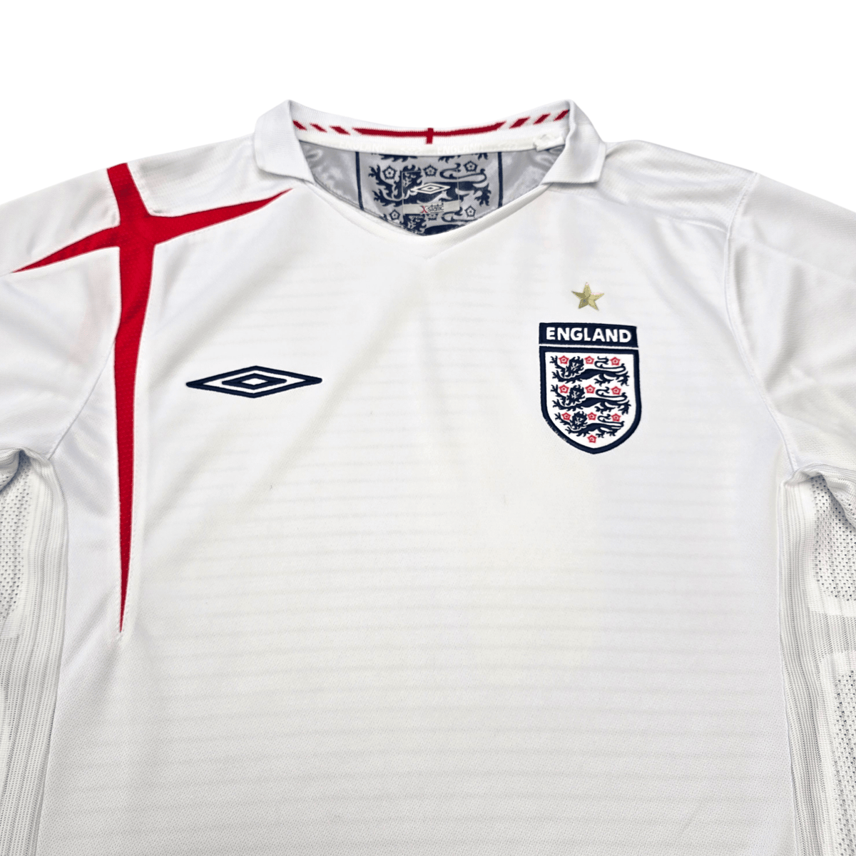 2005/07 England Home Football Shirt (M) Umbro - Football Finery - FF304822