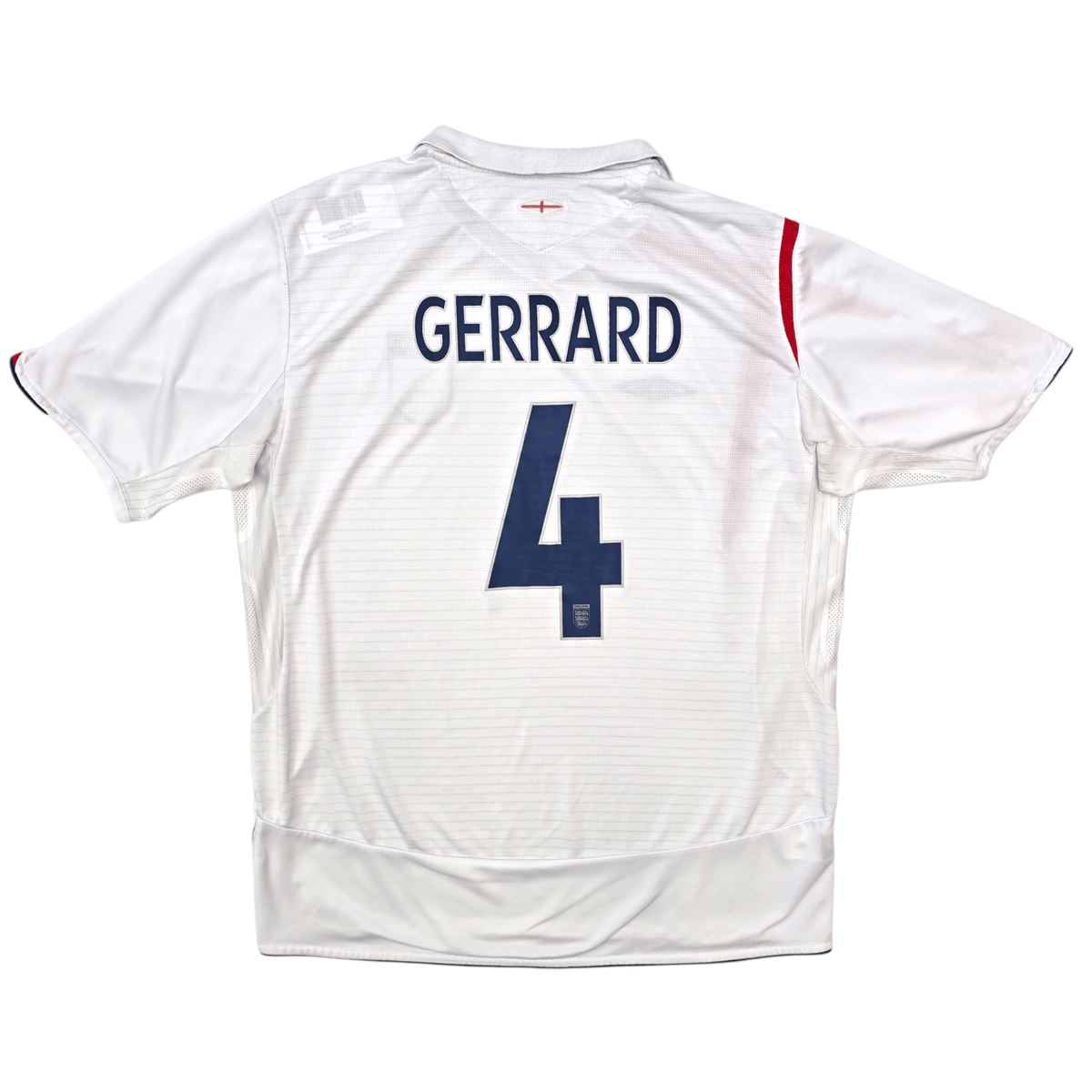 2005/07 England Home Football Shirt (XL) Umbro 4 Gerrard - Football Finery - FF304821