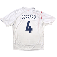 2005/07 England Home Football Shirt (XL) Umbro 4 Gerrard - Football Finery - FF304821