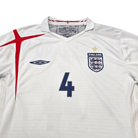 2005/07 England Home Football Shirt (XL) Umbro 4 Gerrard - Football Finery - FF304821