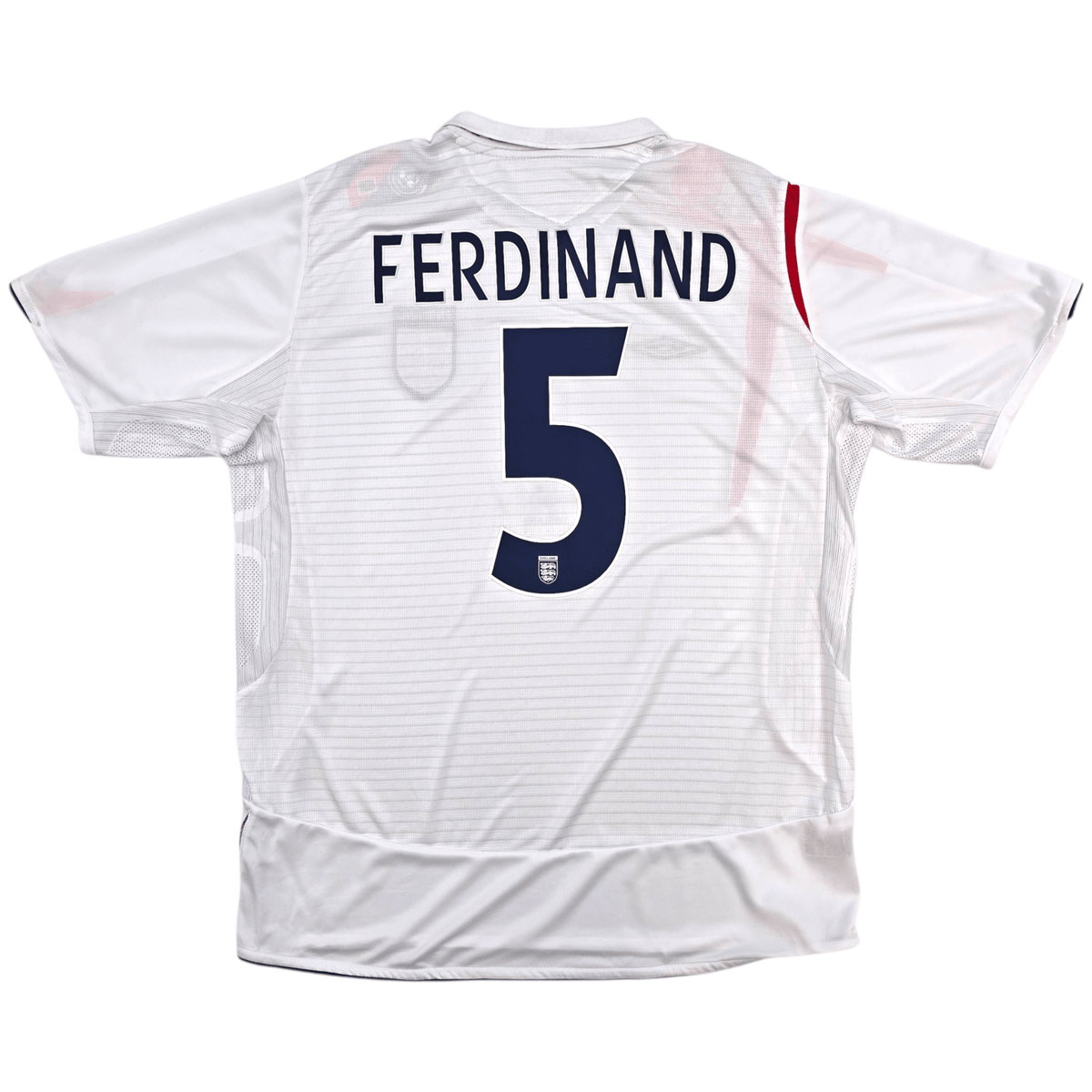 2005/07 England Home Football Shirt (XL) Umbro 5 Ferdinand (BNWTs) - Football Finery - FF304125