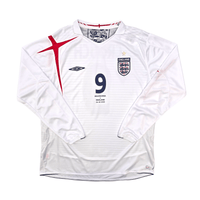 2005/07 England Home Football Shirt (XL) Umbro 9 Crouch - Football Finery - FF304132