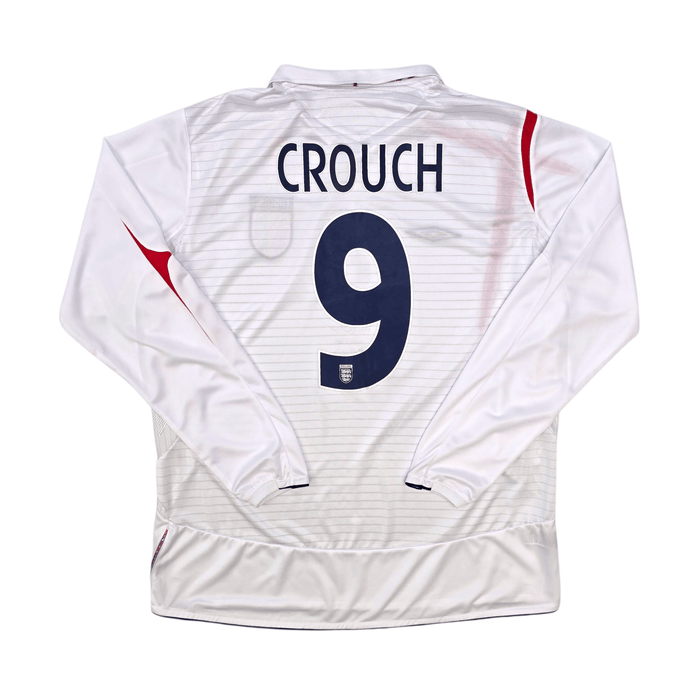 2005/07 England Home Football Shirt (XL) Umbro 9 Crouch - Football Finery - FF304132