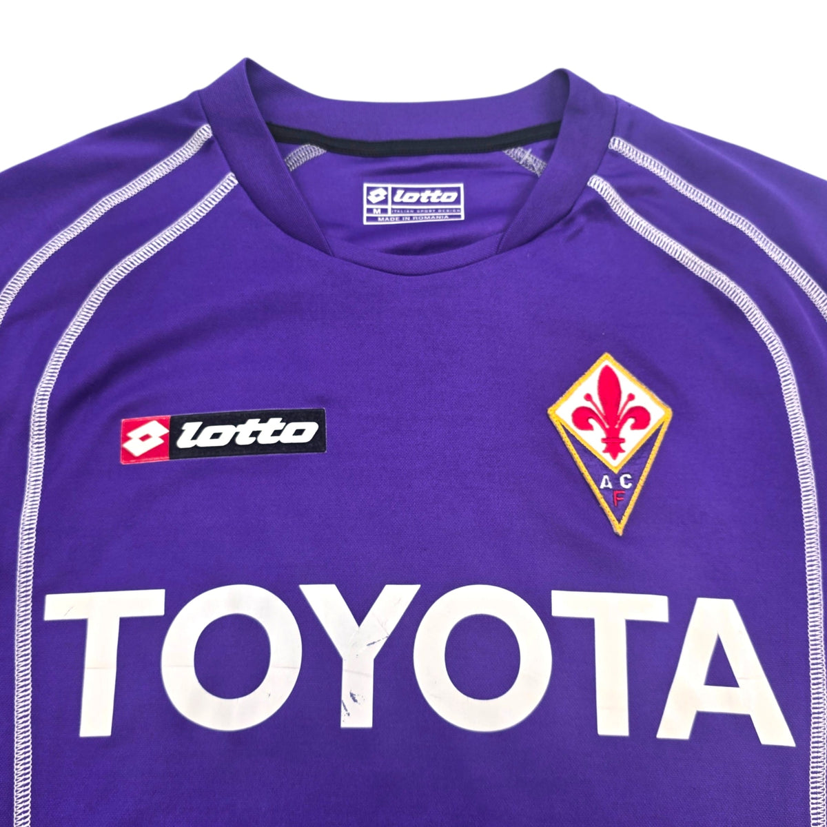 2005/07 Fiorentina Home Football Shirt (M) Lotto 30 Toni - Football Finery - FF306866