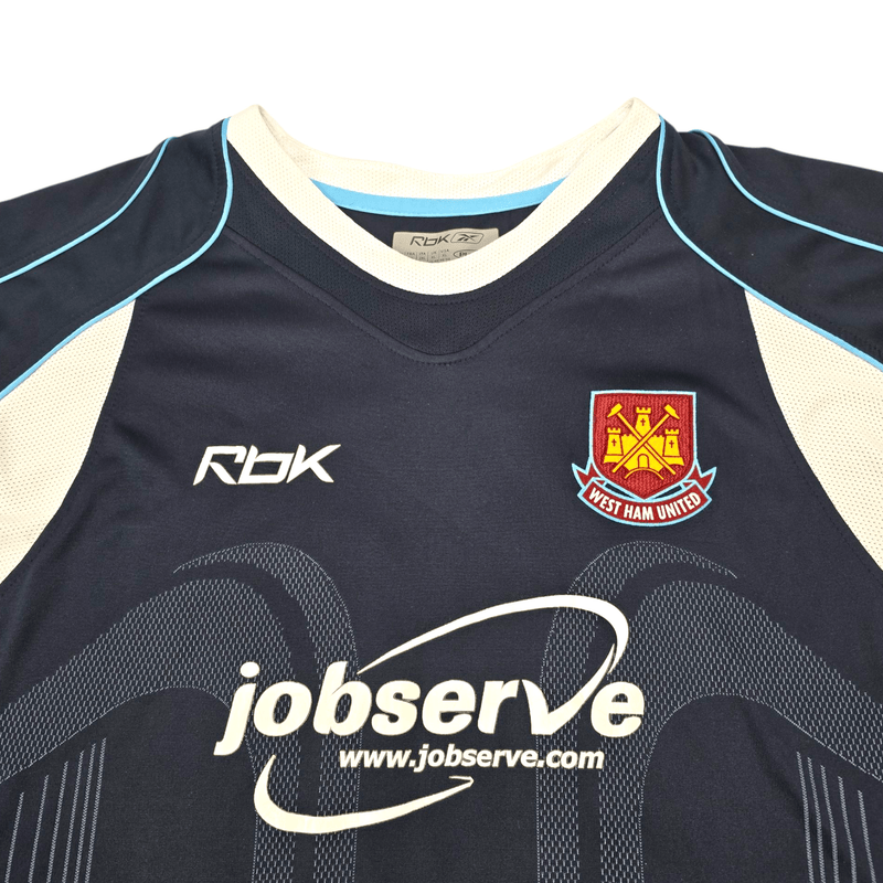 2005/07 West Ham United Away Football Shirt (XL) Reebok 32 Tevez - Football Finery - FF300780