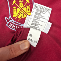 2005/07 West Ham United Home Football Shirt (XL) Reebok 32 Tevez - Football Finery - FF301522