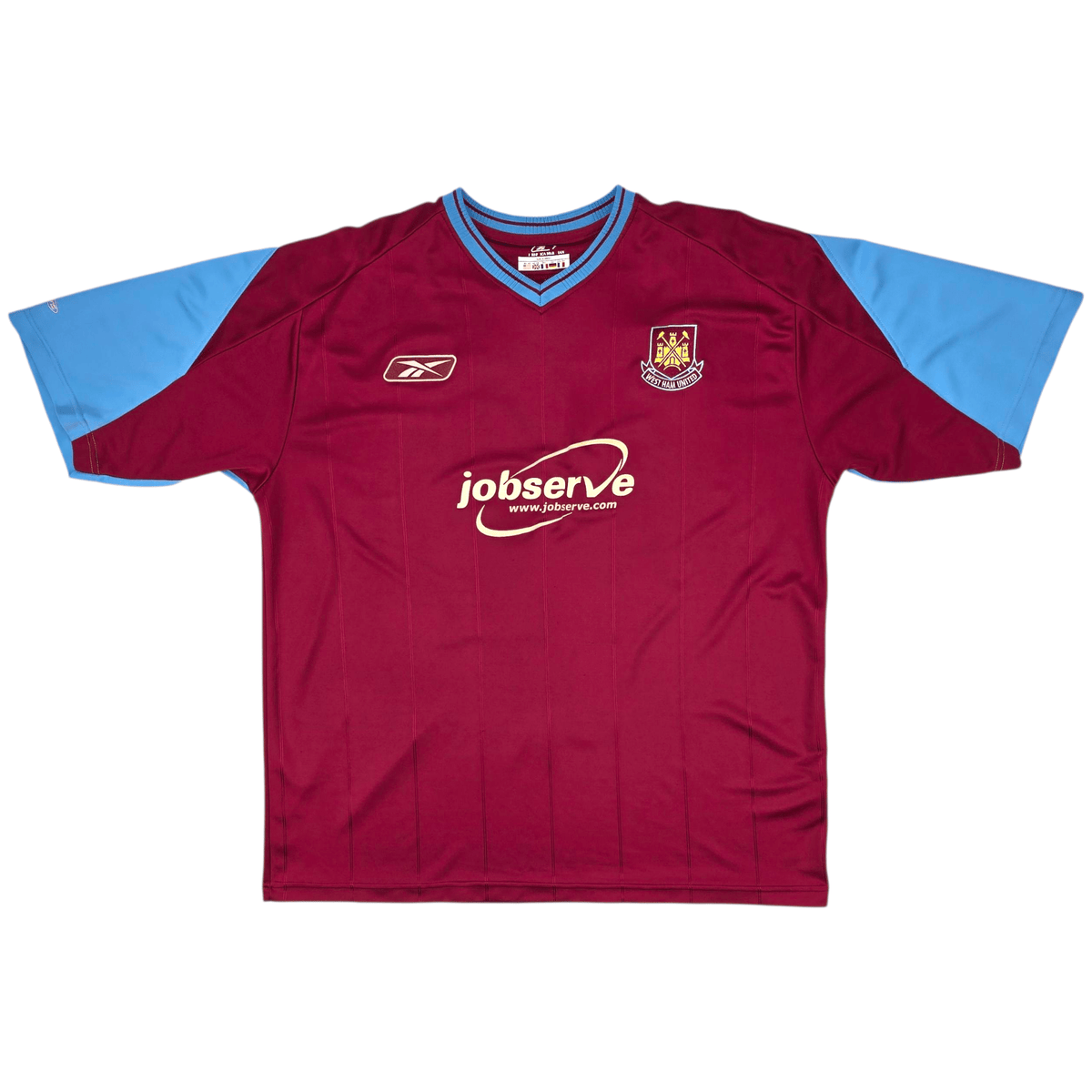 2005/07 West Ham United Home Football Shirt (XL) Reebok 32 Tevez - Football Finery - FF301522