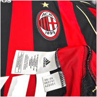 2006/07 AC Milan Home Football Shirt (L) Adidas 99 Ronaldo - Football Finery - FF303186