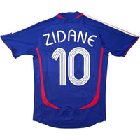 2006/07 France Home Football Shirt (S) Adidas 10 Zidane - Football Finery - FF305211