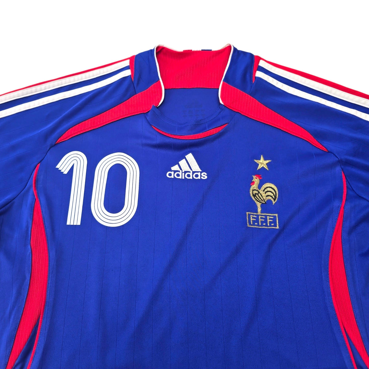 2006/07 France Home Football Shirt (S) Adidas 10 Zidane - Football Finery - FF305211