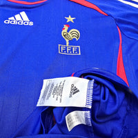 2006/07 France Home Football Shirt (S) Adidas 10 Zidane - Football Finery - FF305211