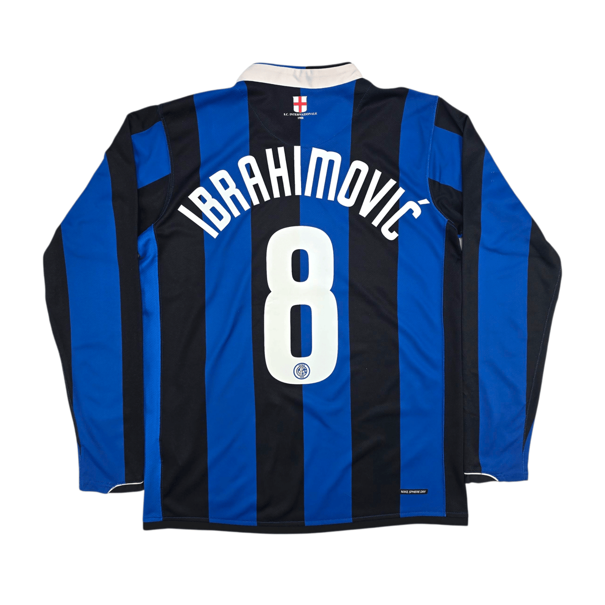 2006/07 Inter Milan Home Football Shirt (M) Nike 8 Ibrahimovic - Football Finery - FF302915