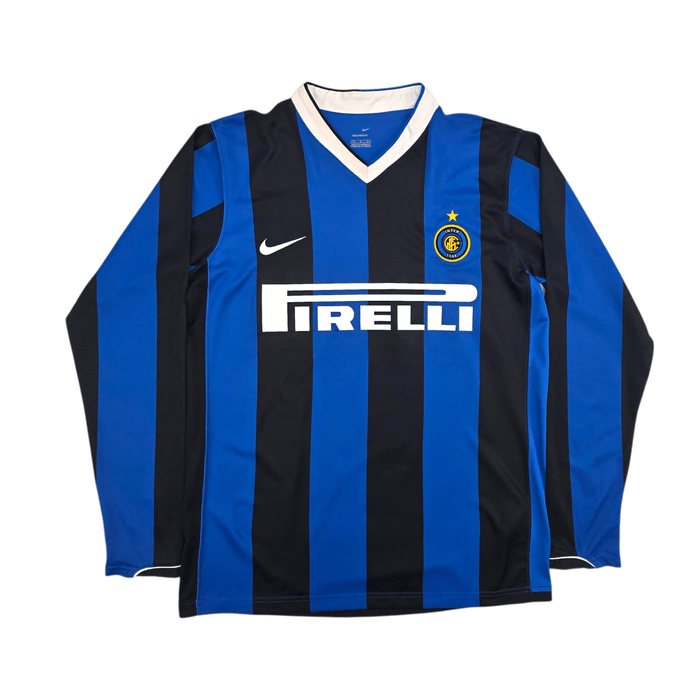 2006/07 Inter Milan Home Football Shirt (M) Nike 8 Ibrahimovic - Football Finery - FF302915