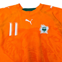 2006/07 Ivory Coast Home Football Shirt (XL) Puma 11 Drogba - Football Finery - FF305352
