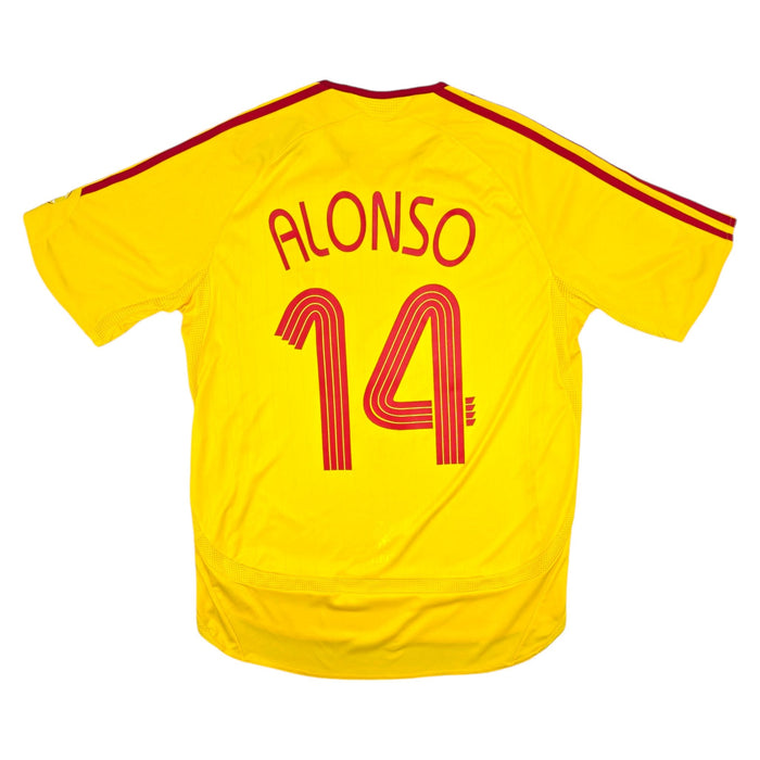 2006/07 Liverpool Away Football Shirt (L) Adidas #14 Alonso - Football Finery - FF204329