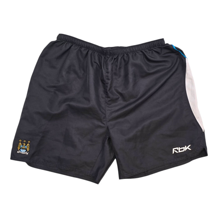2006/07 Manchester City Football Shorts (L) Reebok | Away - Football Finery - SS10017