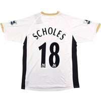 2006/07 Manchester United Away Football Shirt (M) Nike 18 Scholes - Football Finery - FF304313