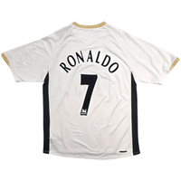 2006/07 Manchester United Away Football Shirt (XL) Nike 7 Ronaldo - Football Finery - FF303187