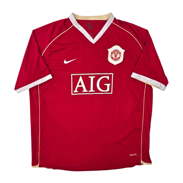 2006/07 Manchester United Home Football Shirt (2XL) Nike 8 Rooney - Football Finery - FF307631