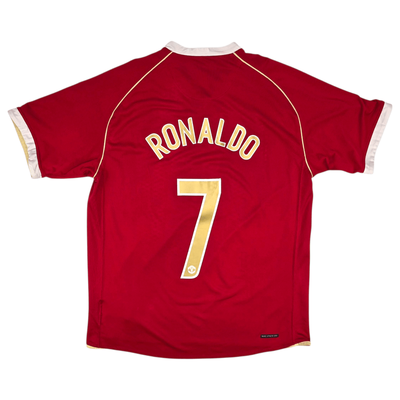 2006/07 Manchester United Home Football Shirt (L) Nike 7 Ronaldo - Football Finery - FF301508