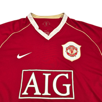 2006/07 Manchester United Home Football Shirt (L) Nike 7 Ronaldo - Football Finery - FF301508