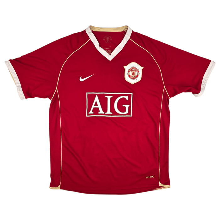 2006/07 Manchester United Home Football Shirt (L) Nike 7 Ronaldo - Football Finery - FF301508