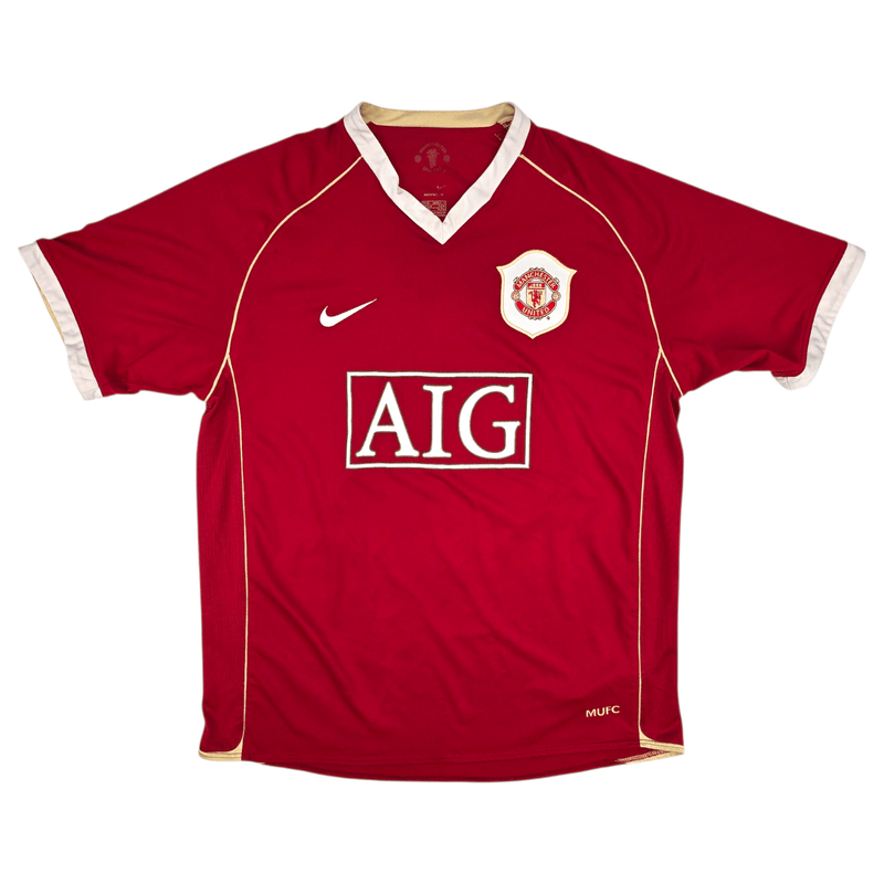 2006/07 Manchester United Home Football Shirt (L) Nike 7 Ronaldo - Football Finery - FF301508