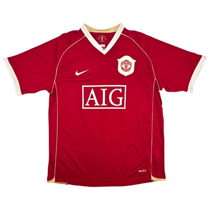 2006/07 Manchester United Home Football Shirt (L) Nike 7 Ronaldo - Football Finery - FF302117