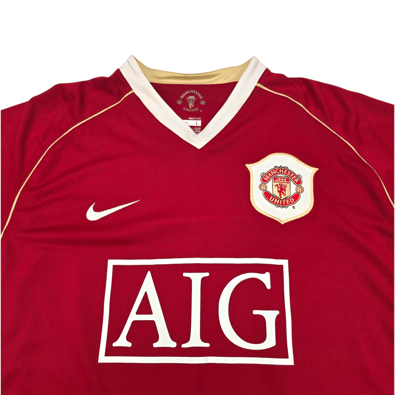 2006/07 Manchester United Home Football Shirt (L) Nike 7 Ronaldo - Football Finery - FF302117