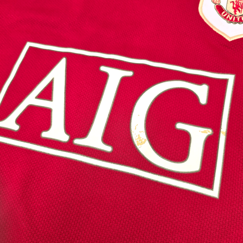 2006/07 Manchester United Home Football Shirt (M) Nike 8 Rooney - Football Finery - FF301444