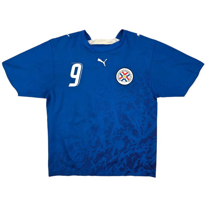 2006/07 Paraguay Away Football Shirt (M) Puma #9 Santa Cruz - Football Finery - FF204325