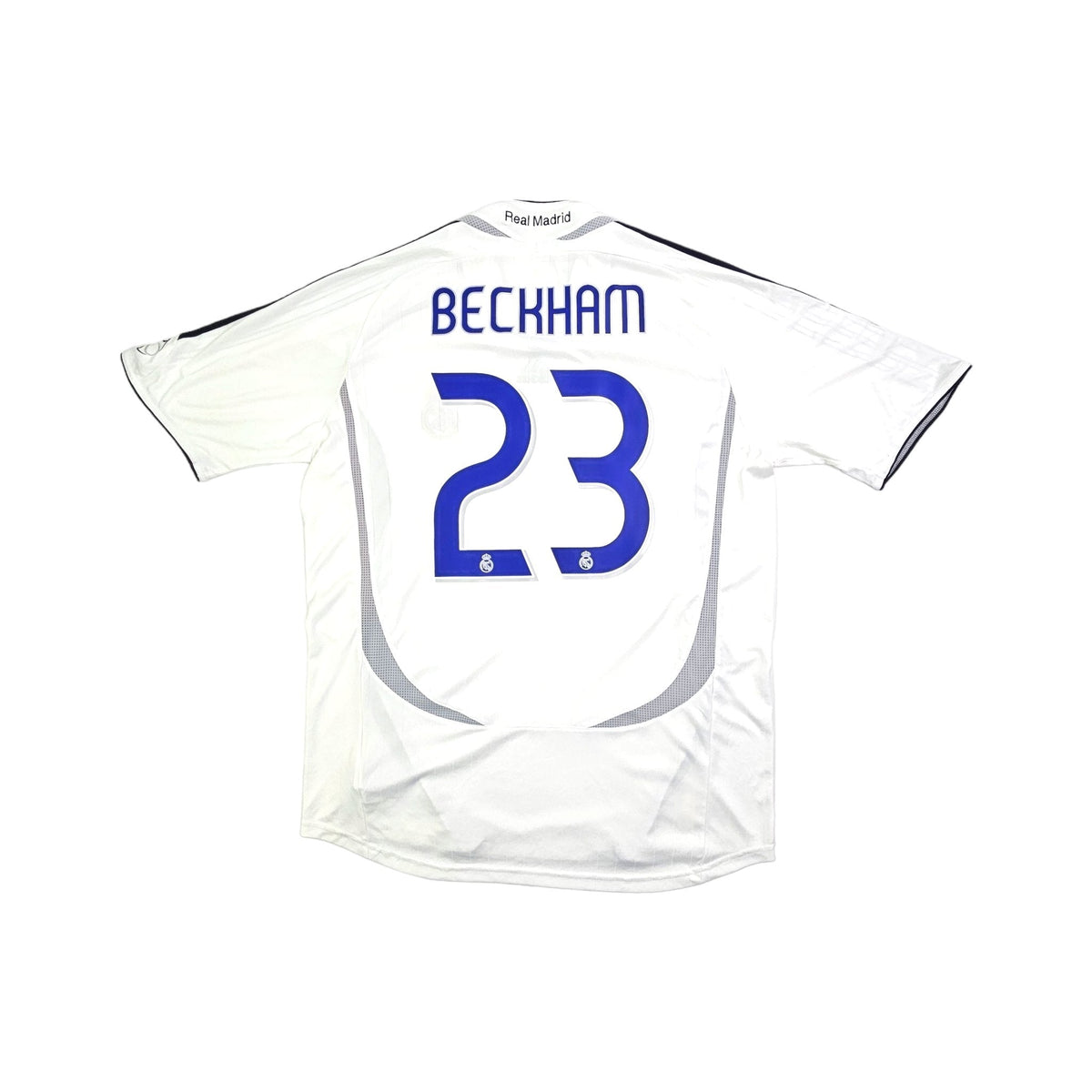 2006/07 Real Madrid Home Football Shirt (L) Adidas #23 Beckham - Football Finery - FF203523