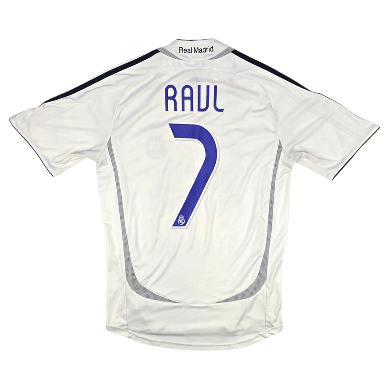 2006/07 Real Madrid Home Football Shirt (S) Adidas 7 Raul - Football Finery - FF302692