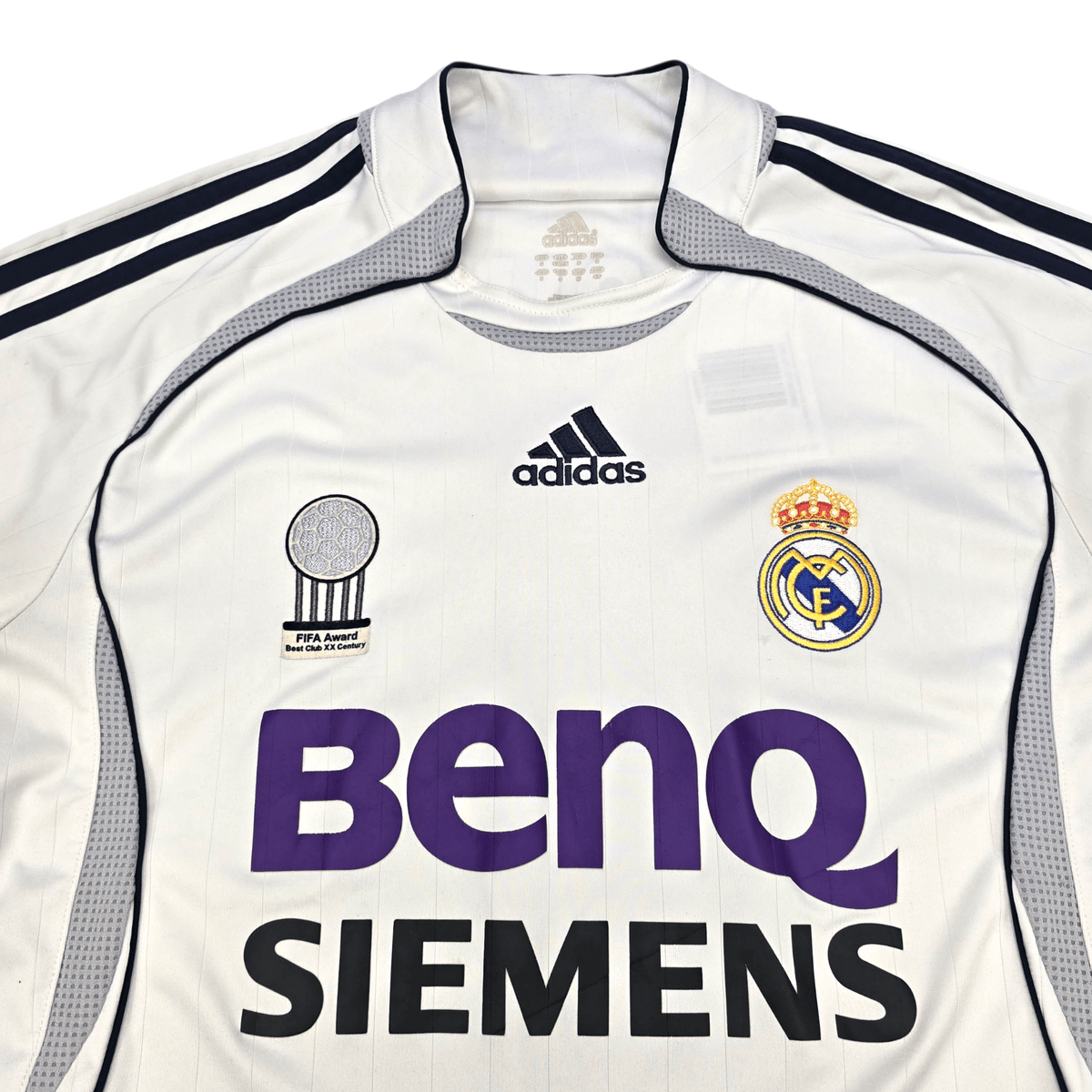 2006/07 Real Madrid Home Football Shirt (S) Adidas 7 Raul - Football Finery - FF302692