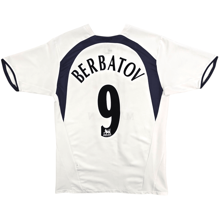 2006/07 Tottenham Hotspur Home Football Shirt (M) Puma 9 Berbatov - Football Finery - FF303496