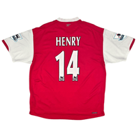 2006/08 Arsenal Home Football Shirt (2XL) Nike 14 Henry - Football Finery - FF301679