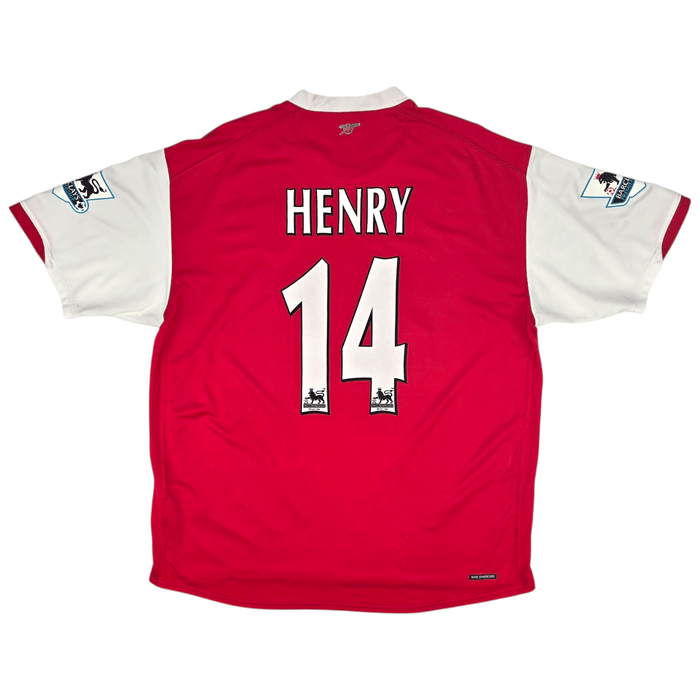 2006/08 Arsenal Home Football Shirt (2XL) Nike 14 Henry - Football Finery - FF301679