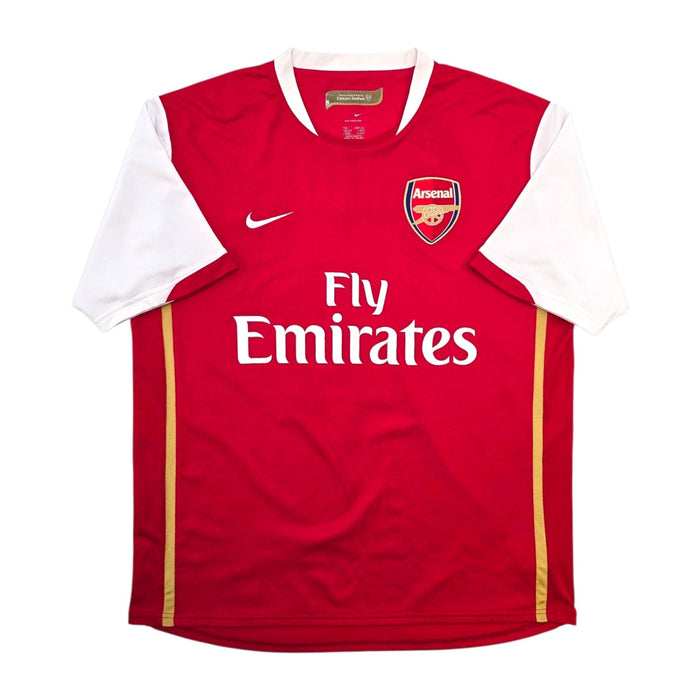 2006/08 Arsenal Home Football Shirt (L) Adidas #4 Fabregas - Football Finery - FF307551