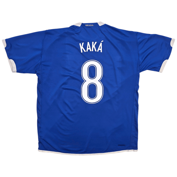 2006/08 Brazil Away Football Shirt (L) Nike 8 Kaka - Football Finery - FF303038