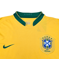 2006/08 Brazil Home Football Shirt (M) Nike #7 Adriano - Football Finery - FF204512