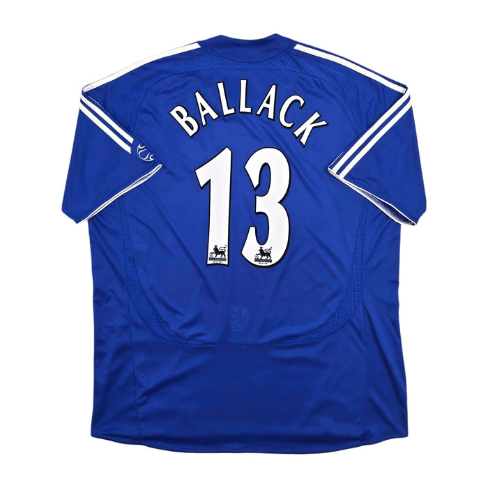 2006/08 Chelsea Home Football Shirt (2XL) Adidas 13 Ballack - Football Finery - FF305101