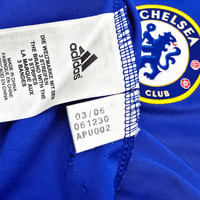 2006/08 Chelsea Home Football Shirt (2XL) Adidas 13 Ballack - Football Finery - FF305101