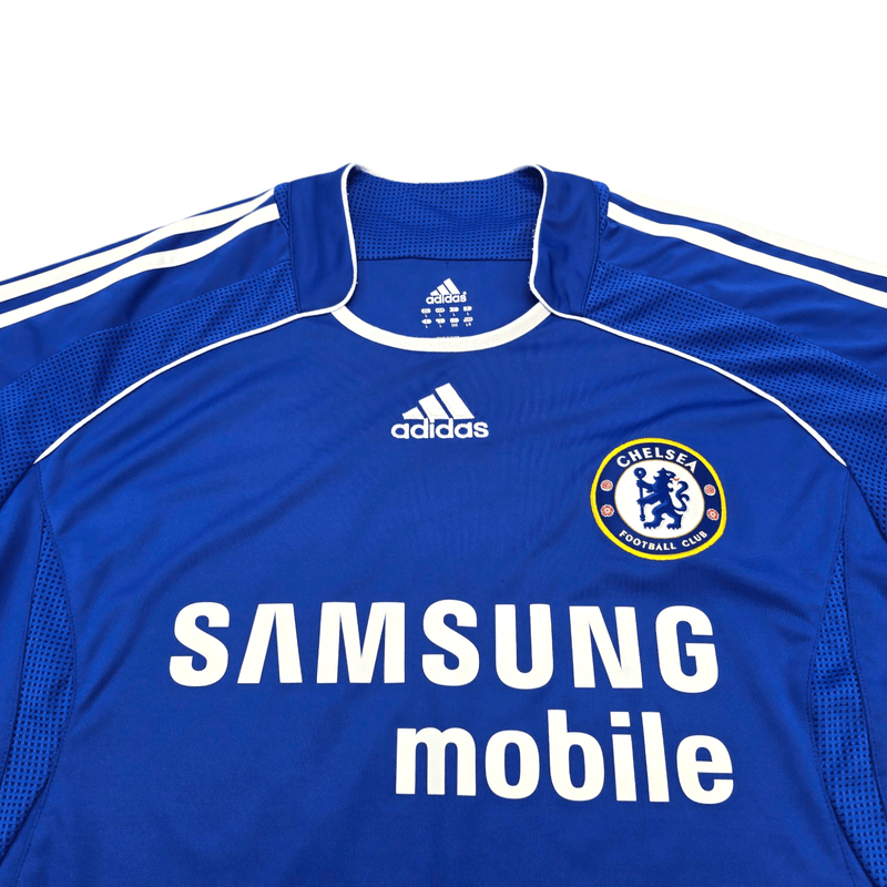 2006/08 Chelsea Home Football Shirt (L) Adidas #11 Drogba - Football Finery - FF300342